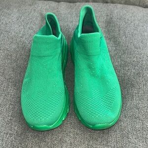 Green Slip-On Shoes